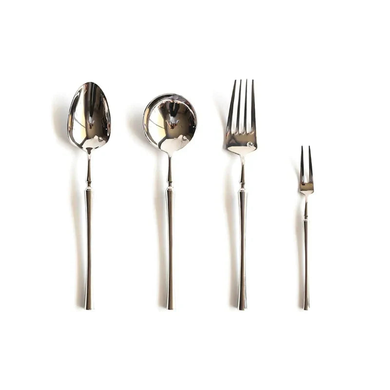 Luxury Stainless Steel Cutlery Set Anti Spier