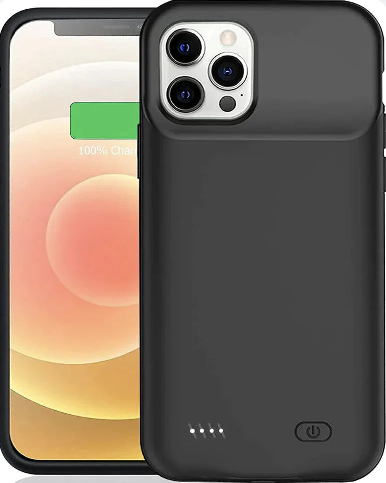 6800mAh Slim Battery Charger Case for iPhone 11-15 Pro Max & XR/XS Anti Spier