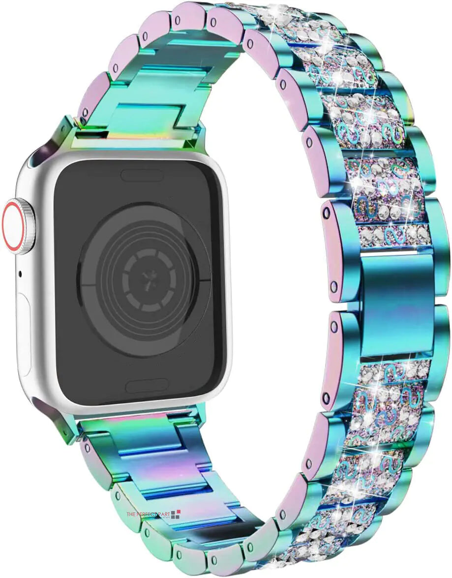 Crystal Bling Band Case iWatch Strap For Apple Watch Ultra Series 8 7 SE 6 5 4 3 - Anti Spier 