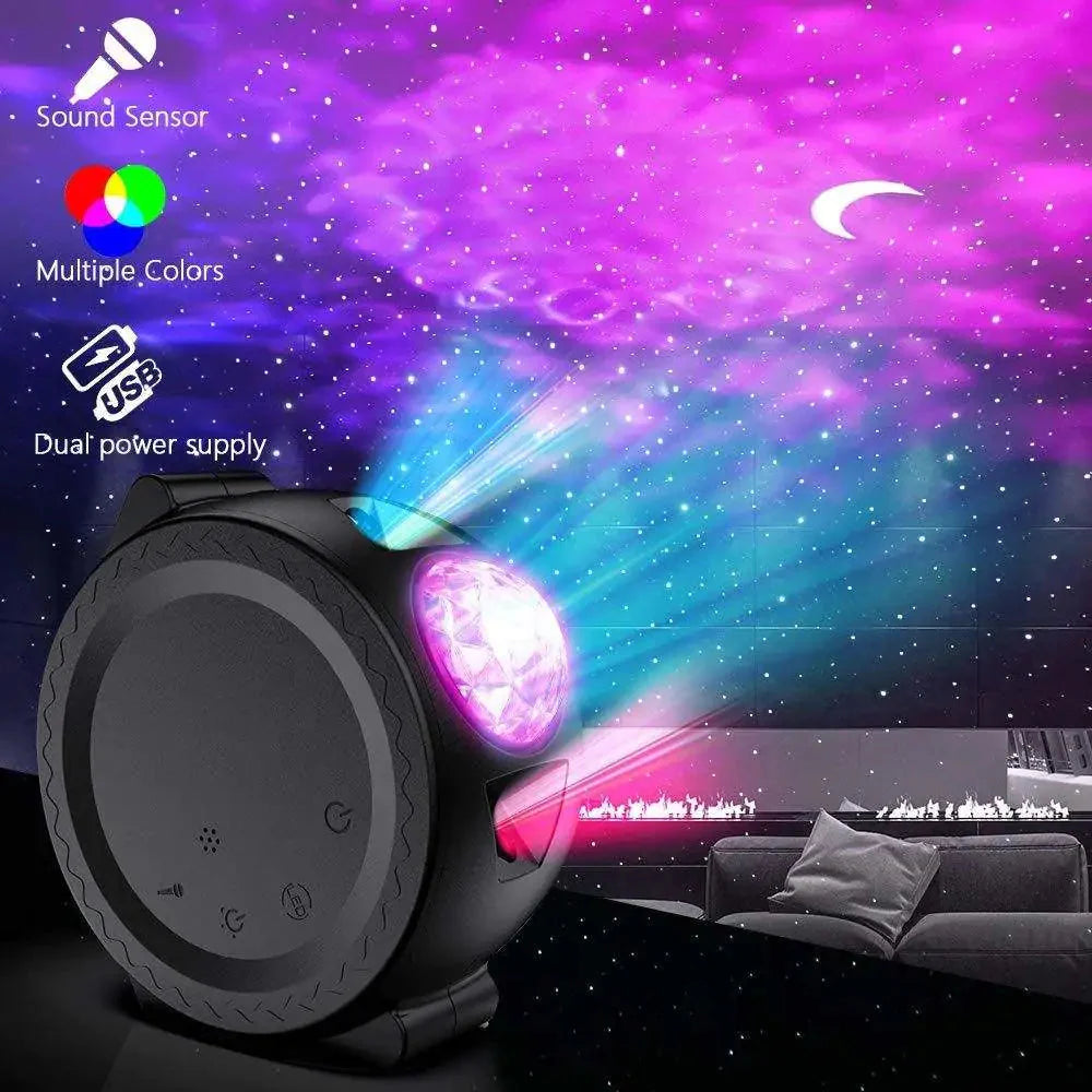 Alexa Compatible Laser Projector w/LED Nebula Cloud for Game Rooms, Home Theater, or Night Light Ambiance Anti Spier