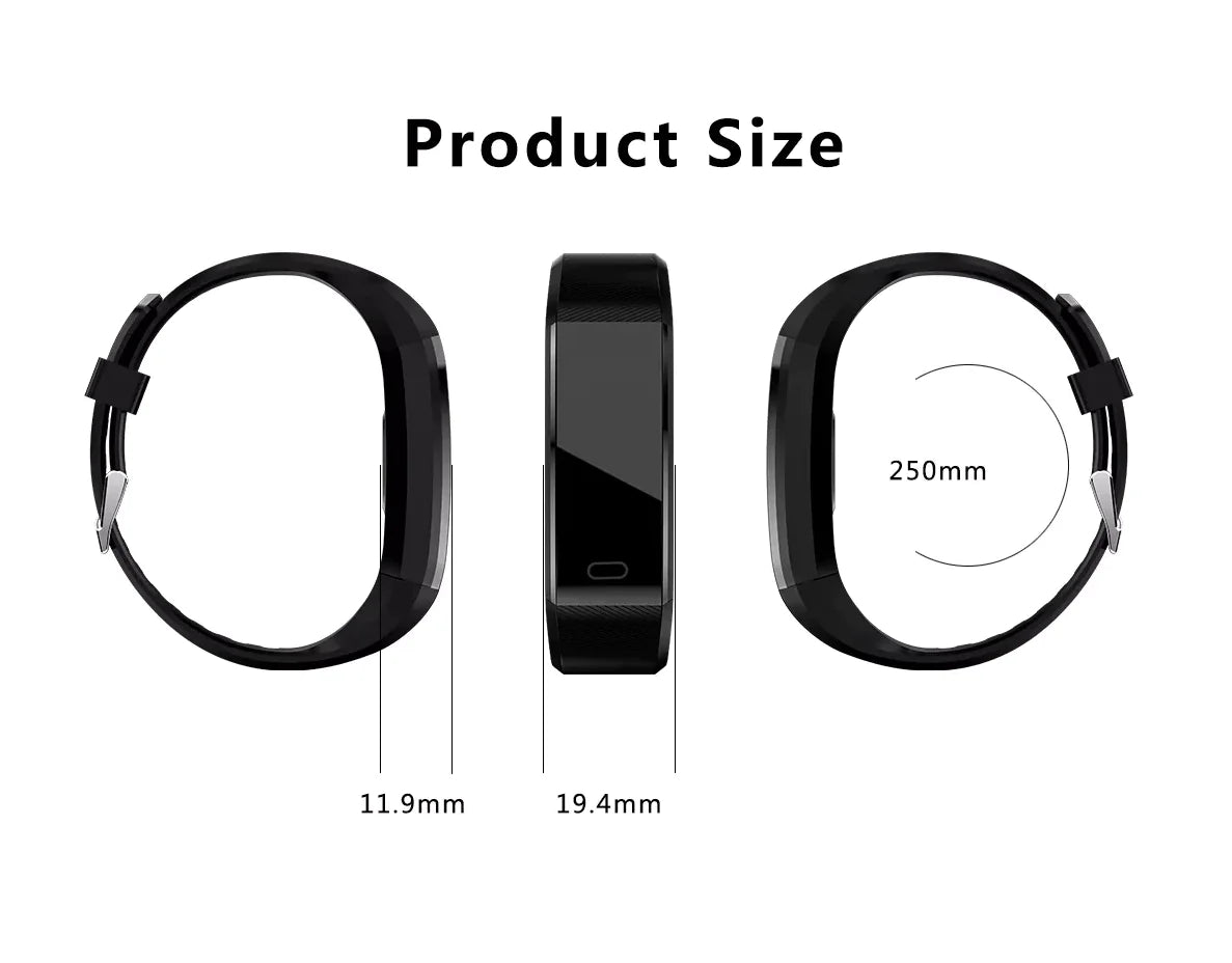 Fitness Smart Watch Activity Tracker Heart Rate For Women Men Oxygen BP Monitor - Anti Spier 