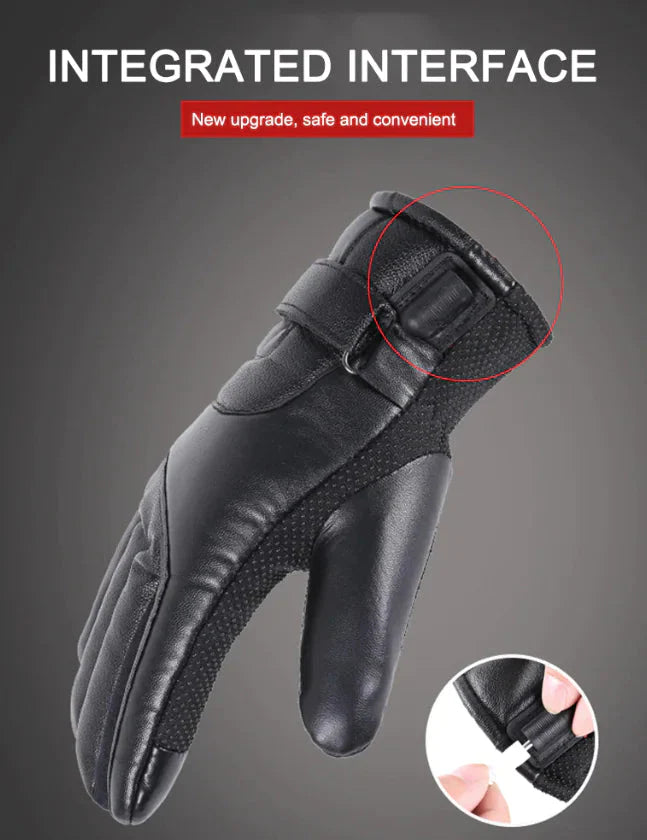 Electric USB Heated Gloves Winter Warming Thermal Ski Snow Hand Warm Windproof Anti Spier