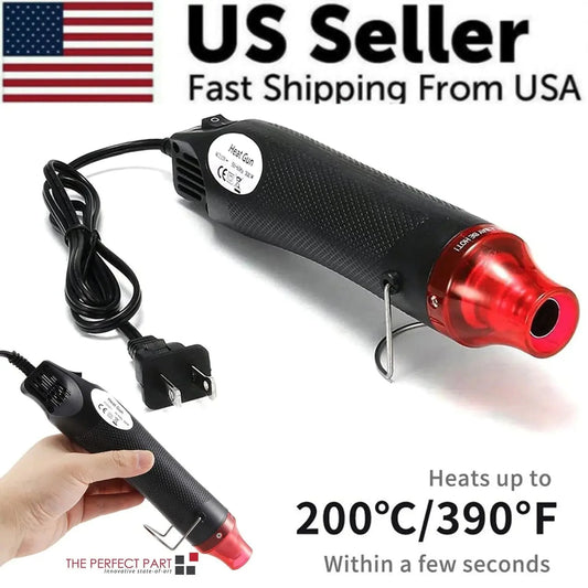 Mini Heat Gun DIY Electric Nozzles Tool Hot Air Gun Embossing Drying Paint USA Anti Spier