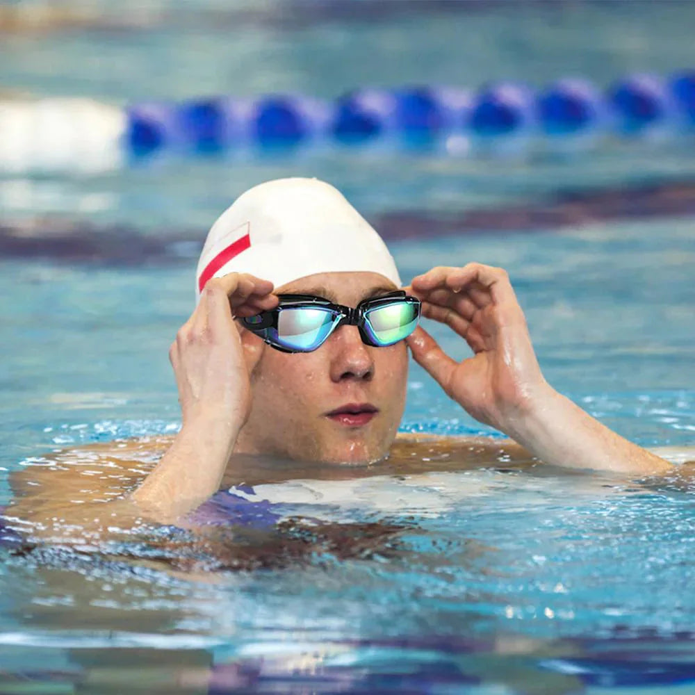 Clear Comfortable Swimming Goggles UV- Anti-Fog Swim Glasses Mirror Adult & Kids Anti Spier