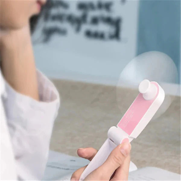 USB Rechargeable Mini Handheld Pocket Fan Anti Spier
