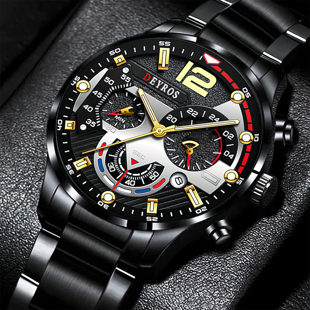 Luxury Sport Quartz Wrist Watch Anti Spier