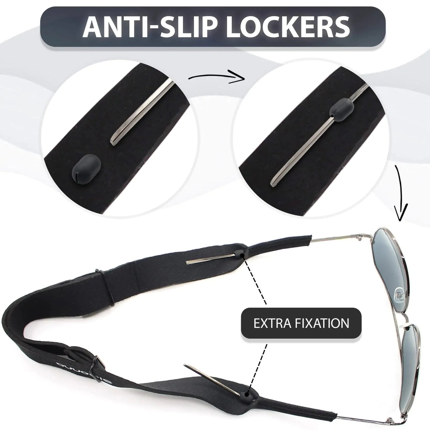 Eye Glass String Strap Holder Floating Glasses Adjustable Cord 22 inch Length Anti Spier