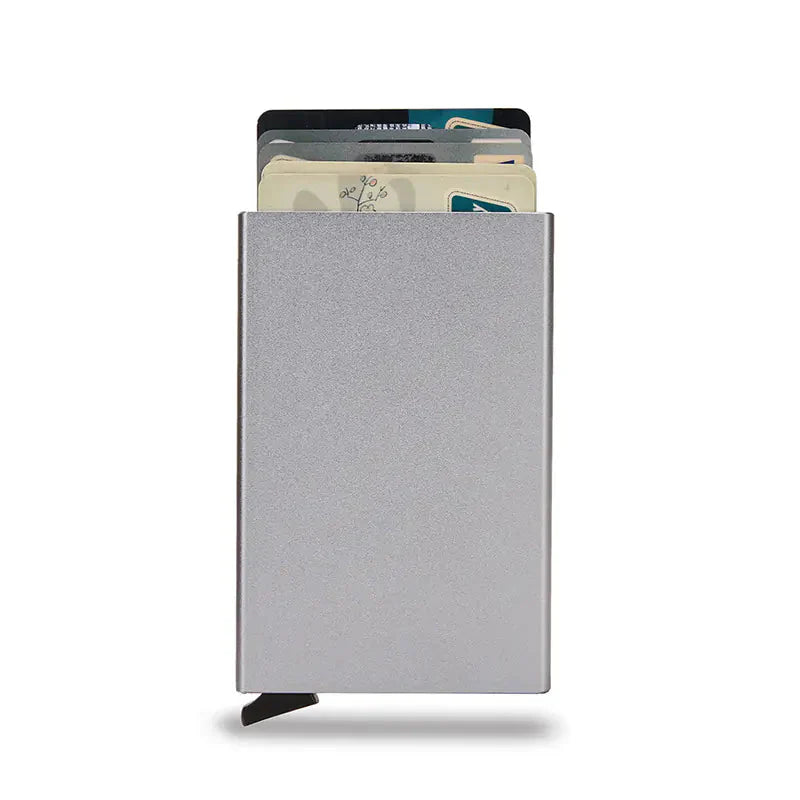 Anti-Magnetic Aluminum RFID Card Holder Wallet Anti Spier