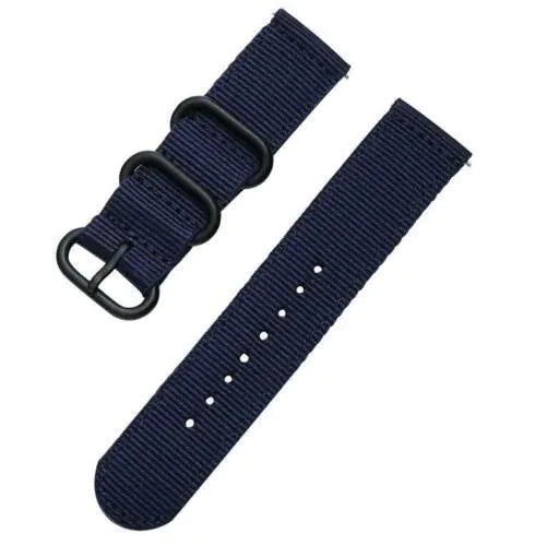 18mm 20mm 22mm Durable Military Woven Nylon Wrist Watch Band Quick Release Strap - Anti Spier 