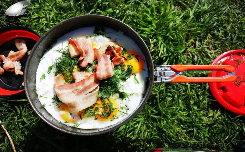 Teflon Coated Non-Stick Frying Pan for Outdoor Cooking Anti Spier