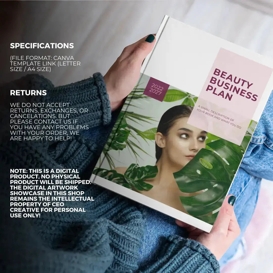 Downloadable Beauty Business Plan 100 Template Anti Spier