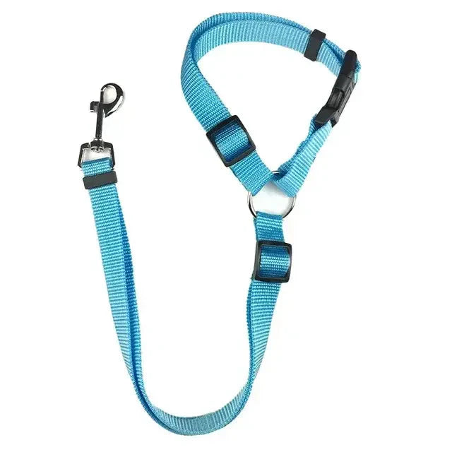 Pet Car Seat Belt & Harness Safety And Style Anti Spier
