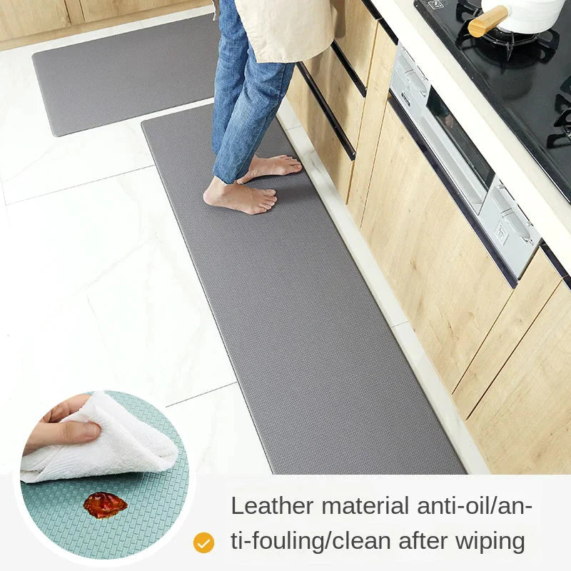 PU Leather Kitchen Floor Mats Anti Spier