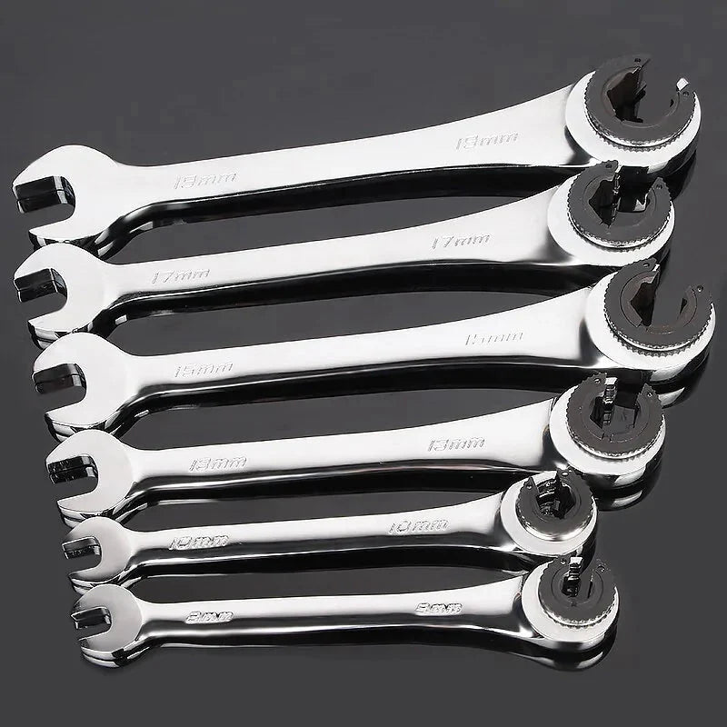 Tubing Ratchet Wrench Set Anti Spier