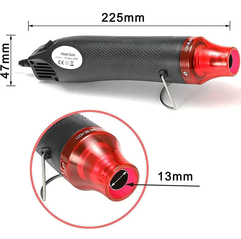 Mini Heat Gun DIY Electric Nozzles Tool Hot Air Gun Embossing Drying Paint USA Anti Spier