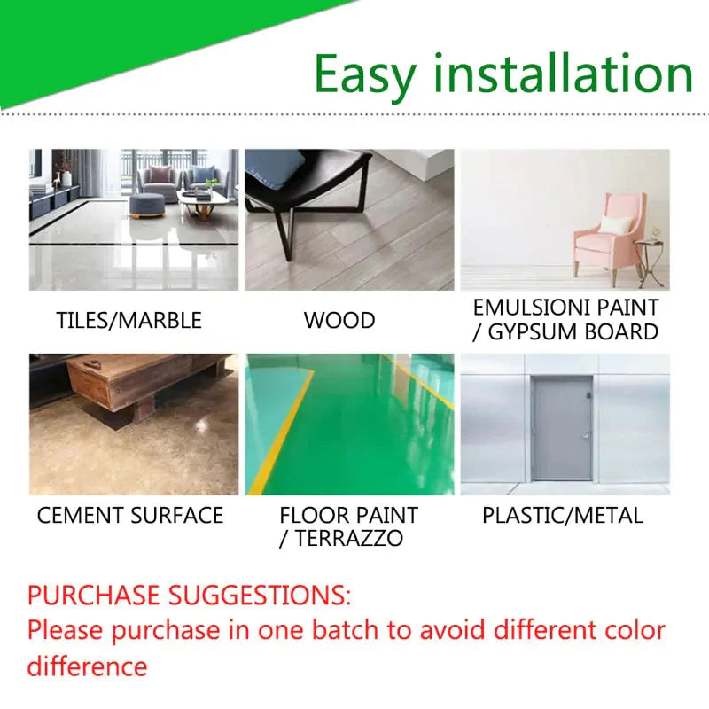 Thick Self-Adhesive Marble Floor Stickers Anti Spier