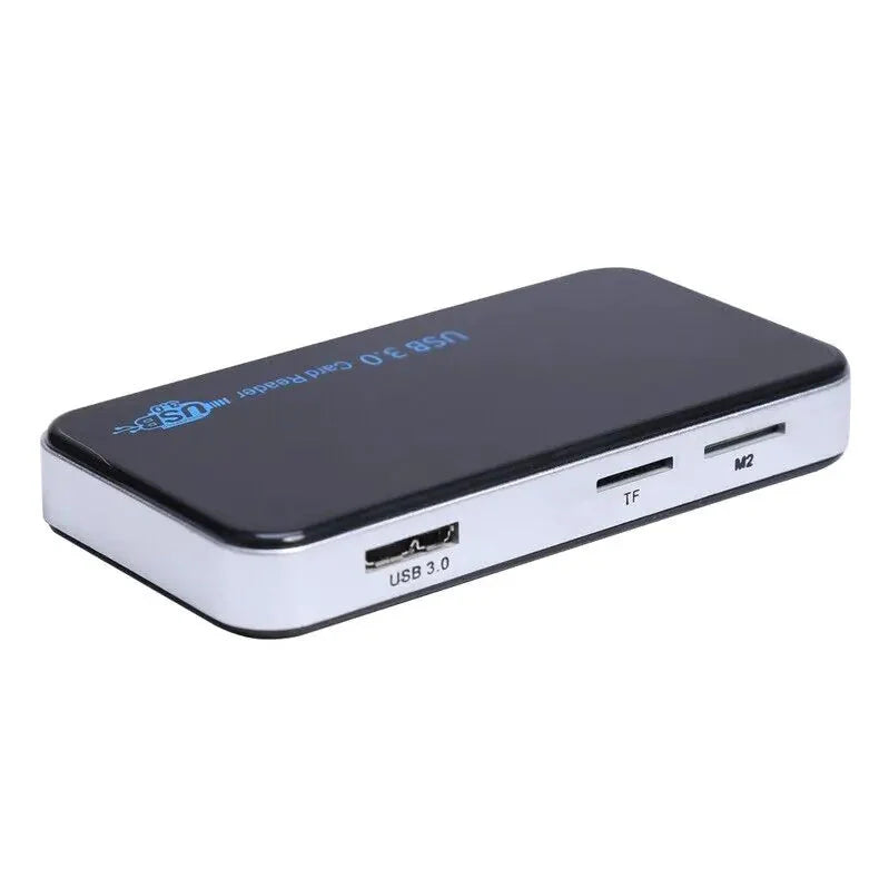 USB 3.0 Memory Card Reader Adapter 5GBPS Fit For CF/TF/SD/Micro SD/XD/M2/MS Card Anti Spier