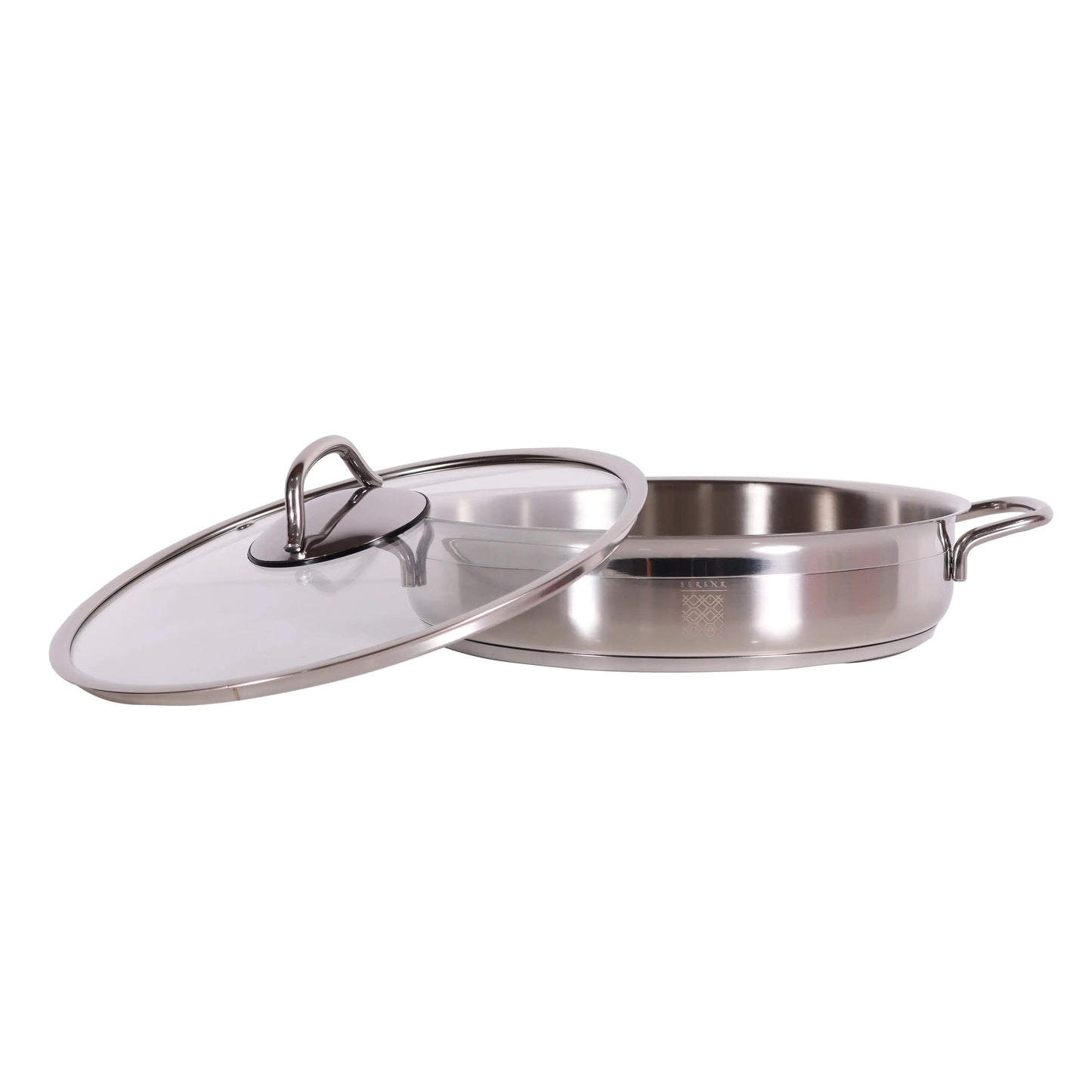 Serenk Modernist 5 Piece Stainless Steel Pots and Pan Set Anti Spier