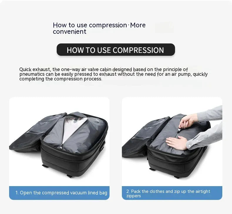 Vacuum Compression Large-capacity Backpack Anti Spier