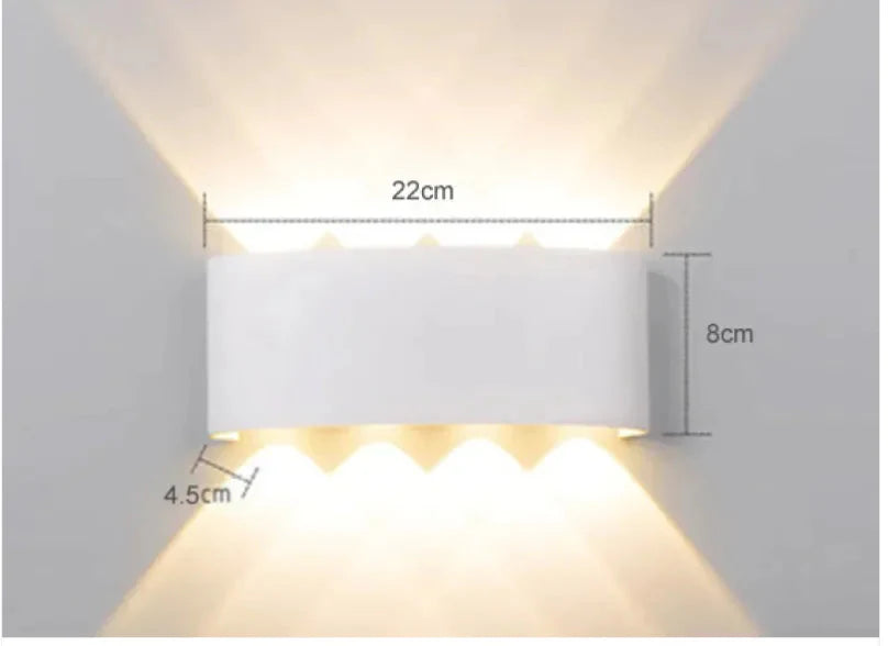 Waterproof LED Wall Lamp for Indoor & Outdoor Anti Spier