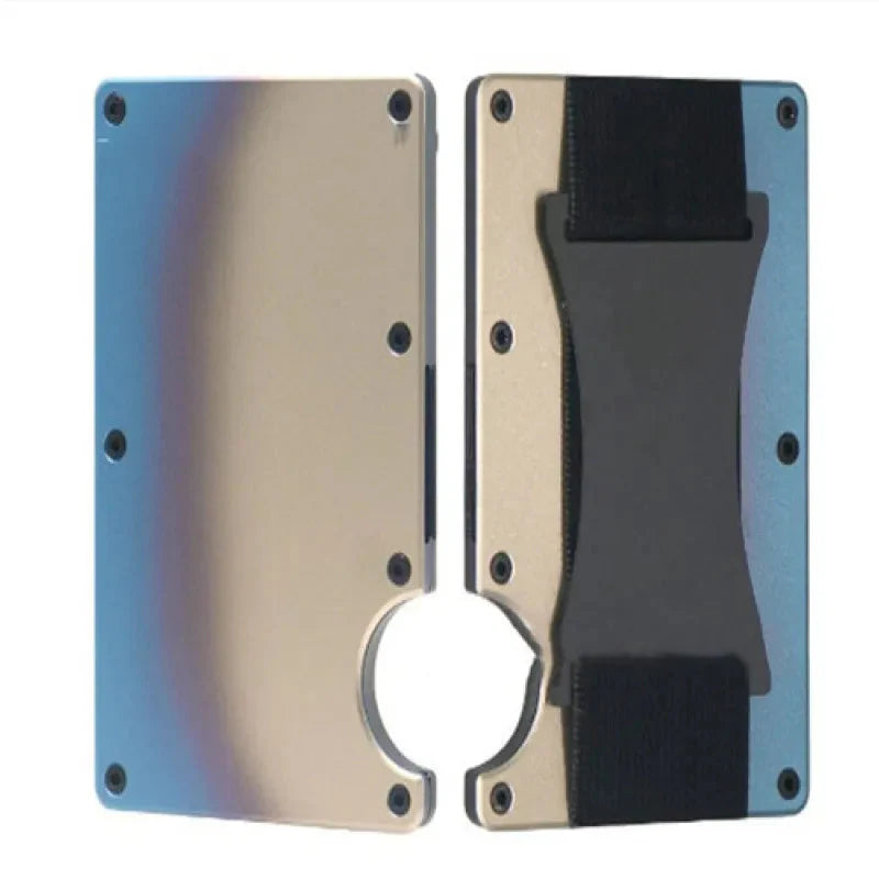 New Metal Card Bag Carbon Fiber Wallet Wallet RFID Anti-theft Swiping Blocking Technology Anti Spier