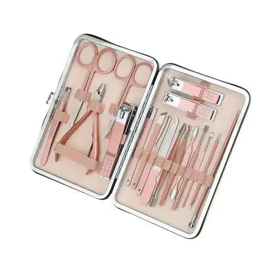 18 In 1 Lovely Lady DIY Manicure Pedicure Tool Set Anti Spier