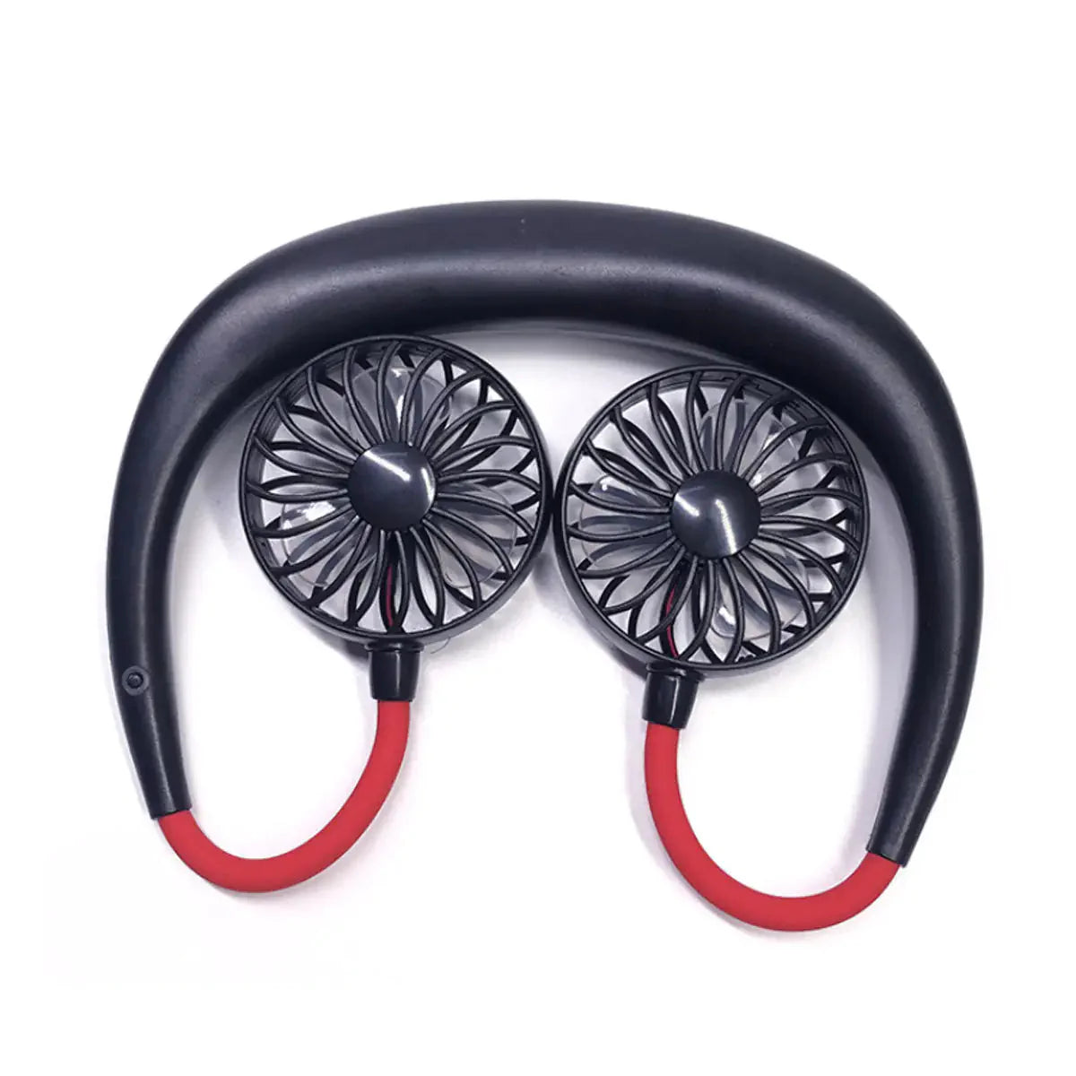 Beat The Heat Double Cool Cordless Breezy Mini Collar Fan Anti Spier