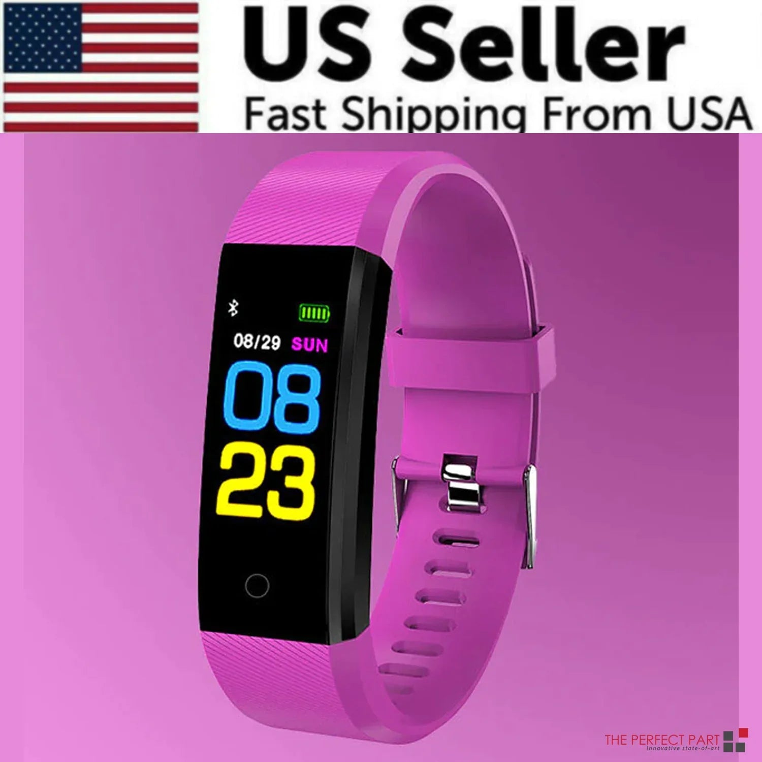 Fitness Smart Watch Activity Tracker Heart Rate For Women Men Oxygen BP Monitor - Anti Spier 