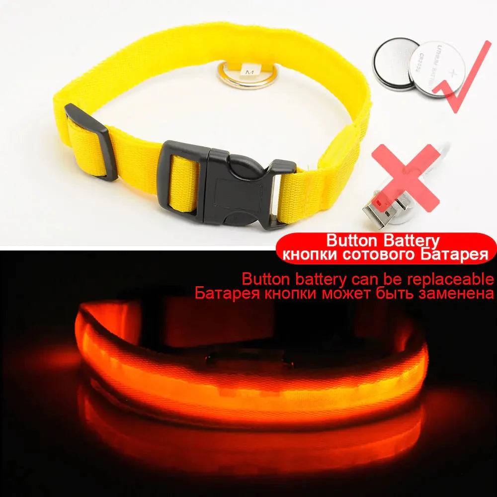 Led Dog Collar Anti-Lost Collar Anti Spier