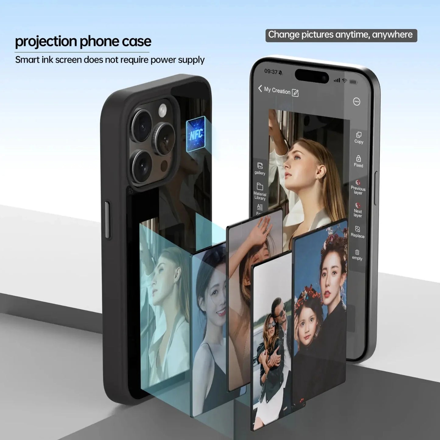 Wireless Screen Projection Phone Case Anti Spier
