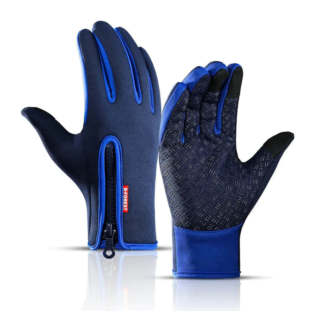 Unisex Touchscreen Thermal Full Finger Gloves Anti Spier