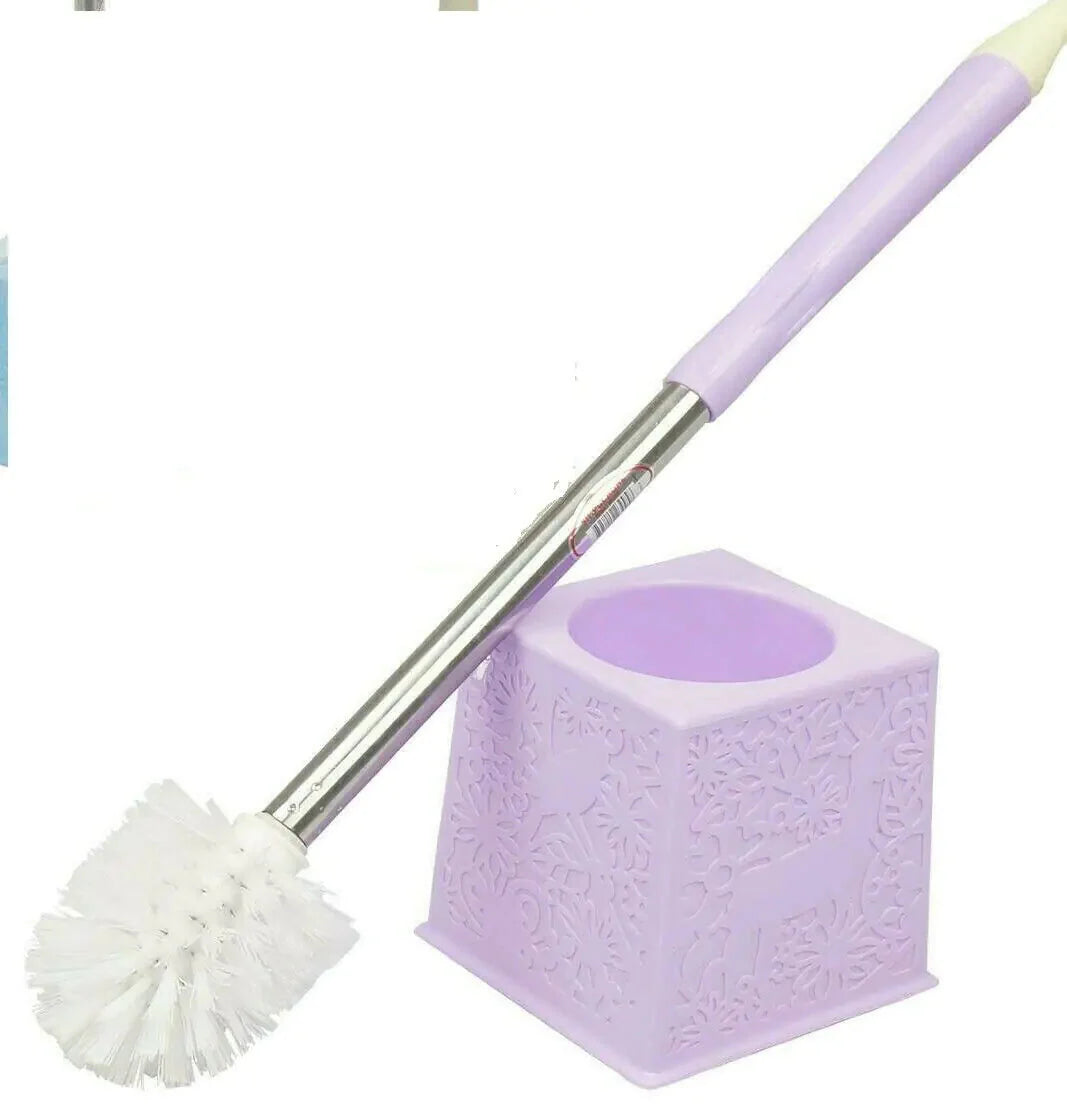 Toilet Bowl Brush And Caddy Anti Spier
