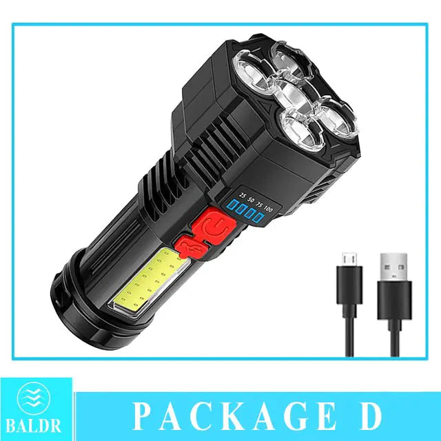 Multi-Functional Bright Flashlight Anti Spier