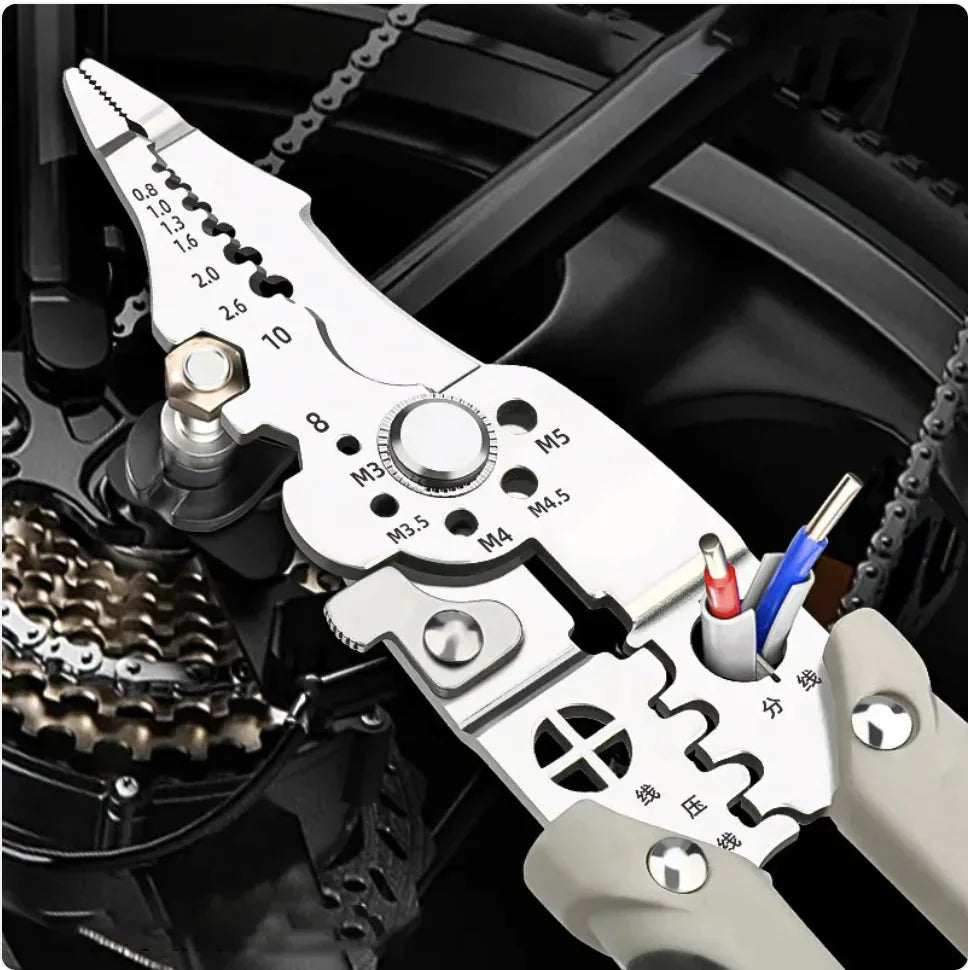 Adjustable Multifunction Wire Crimper, Cable Cutter & Automatic Wire Stripper Anti Spier