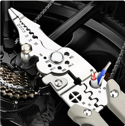 Adjustable Multifunction Wire Crimper, Cable Cutter & Automatic Wire Stripper Anti Spier