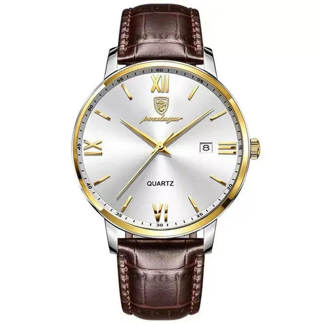 Leather Men Quartz Luxury Watches Anti Spier
