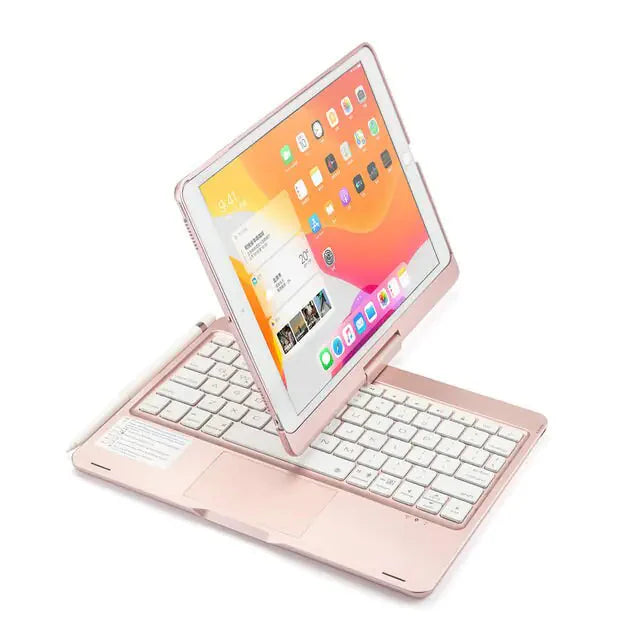 Led Backlight Touchpad Bluetooth Keyboard Case Anti Spier
