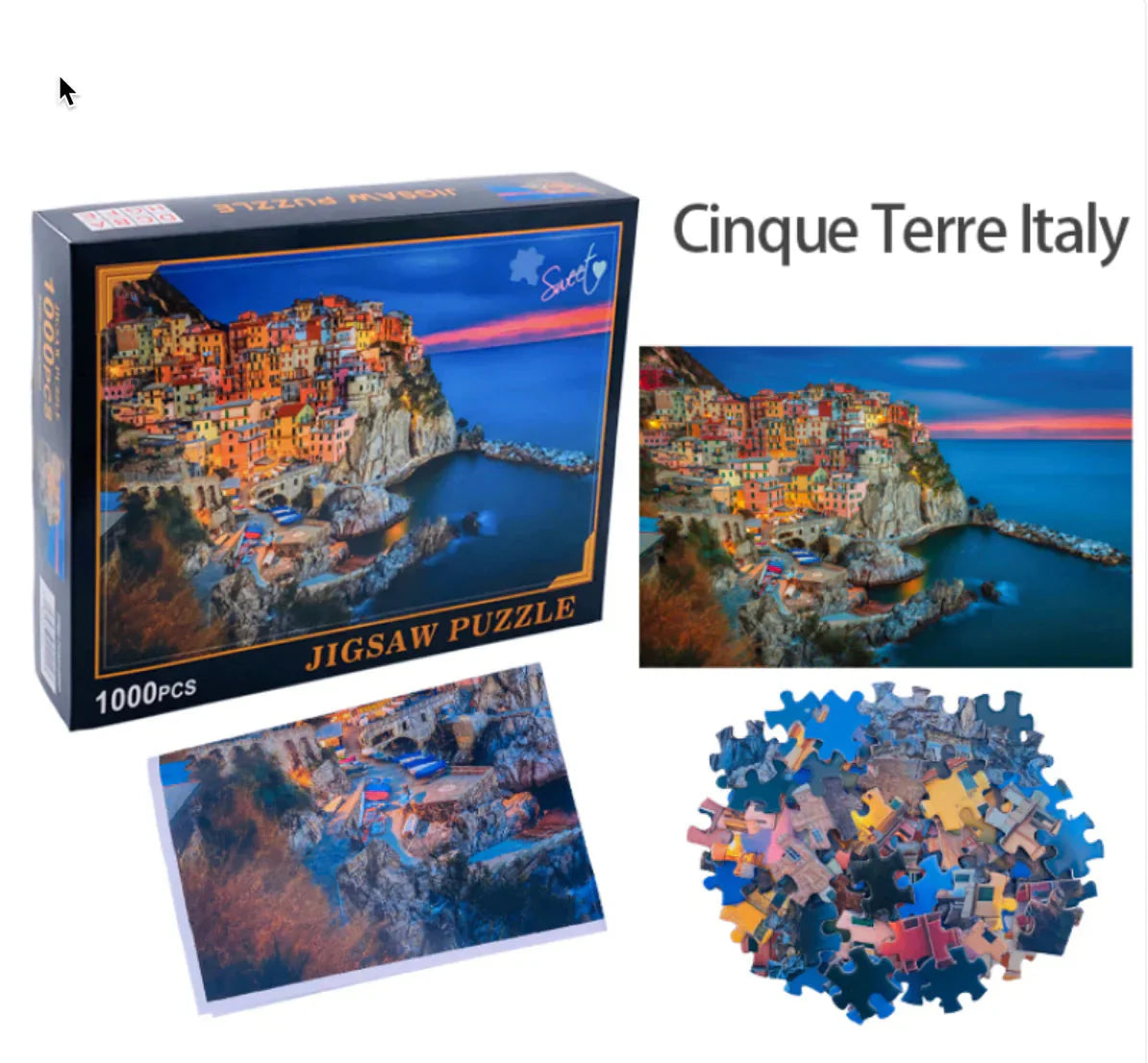 Five Places Puzzle - 1000 Pieces Anti Spier