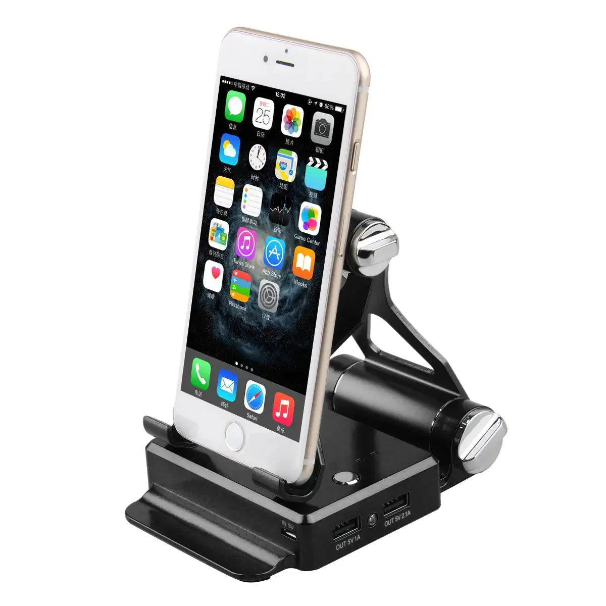 Podium Style Stand With Extended Battery Up To 200% For iPad, iPhone And Other Smart Gadgets Anti Spier