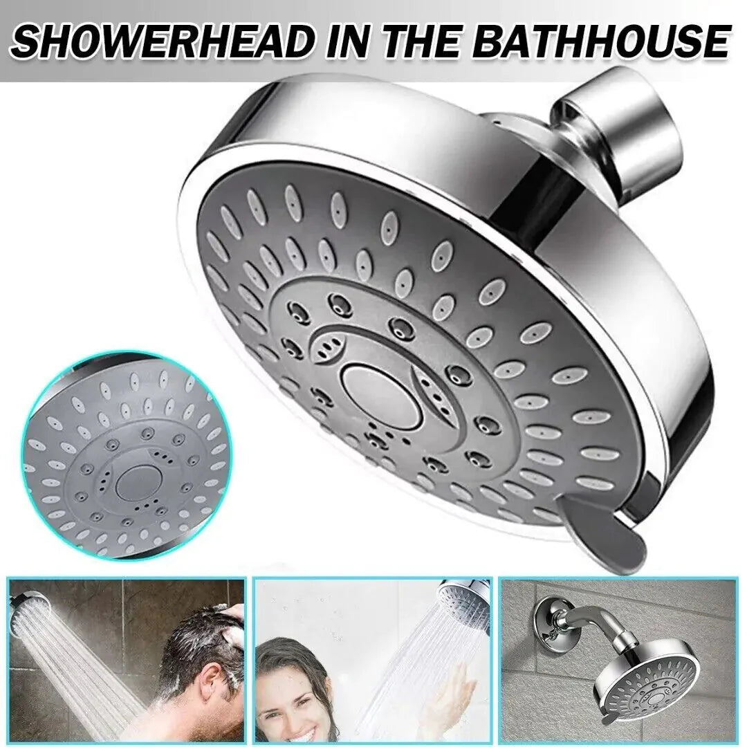 Shower Heads Handheld Spray High Pressure Adjustable Showerhead Top Spray Bath Anti Spier