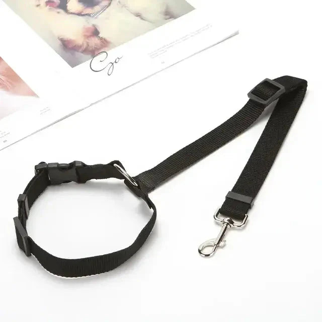 Pet Car Seat Belt & Harness Safety And Style Anti Spier