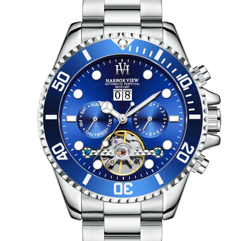 ARBOR VIEW Tourbillon Green Mechanical Watch Anti Spier