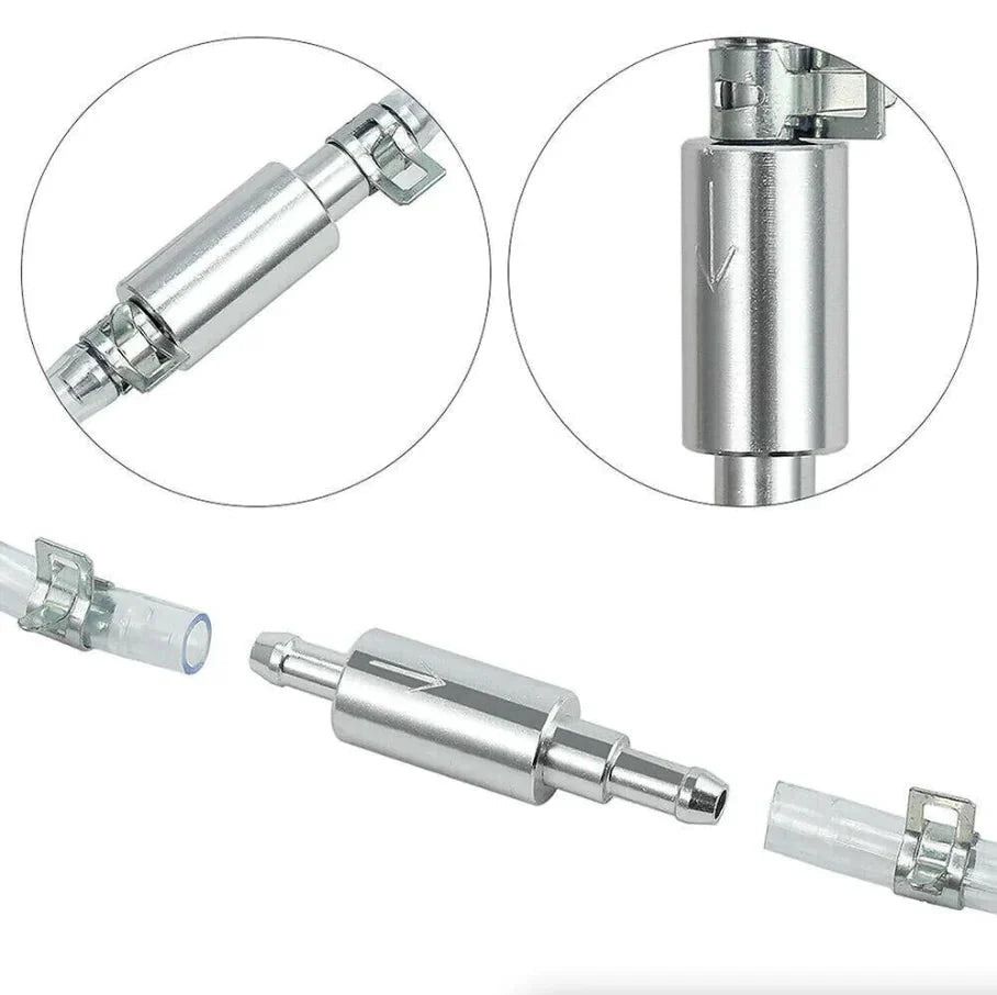 Car Motorcycle Clutch Brake Bleeder Hose One Way Valve Tube Bleeding Tool Set US Anti Spier