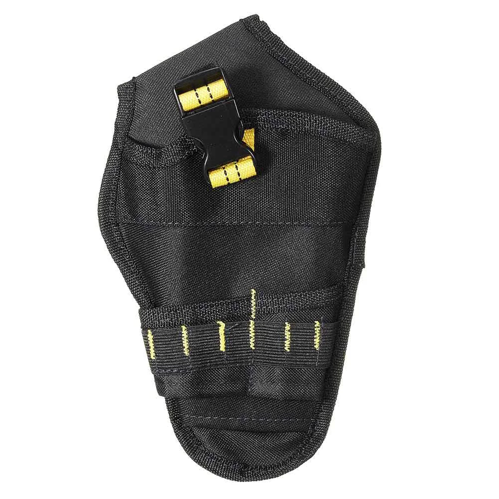 Heavy Duty Drill Holster Tool Belt Pouch Bit Holder Hanging Waist Bag Drill Tool Anti Spier