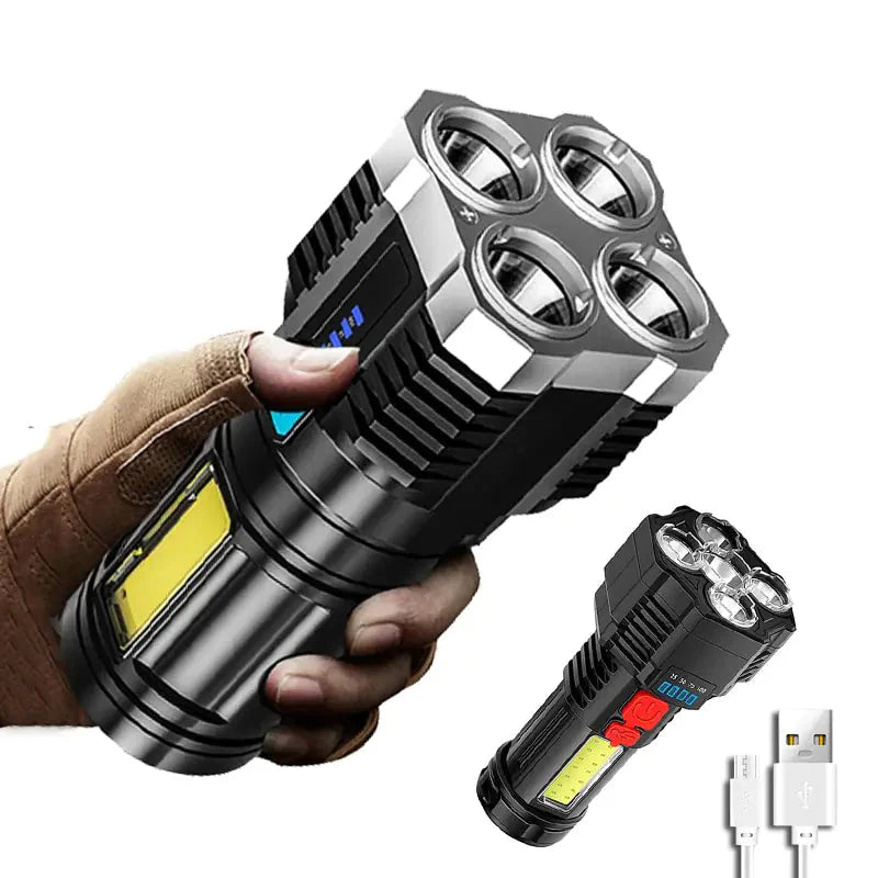 Multi-Functional Bright Flashlight Anti Spier