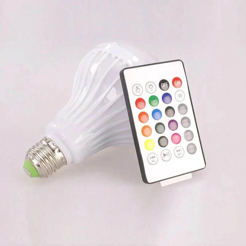 LED Bulb RGB Light Wireless Bluetooth Audio Speaker Anti Spier