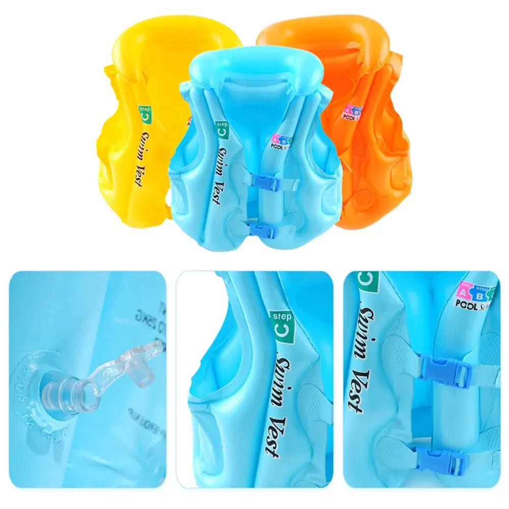 Inflatable Life Vest Baby Swimming Jacket Wins Wow