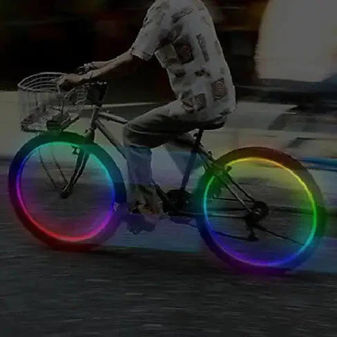 MULTI LED Bike Wheel Lights also for cars and Motorcycle Anti Spier