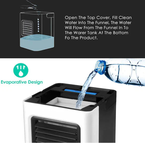 Mini Portable Air Conditioning Fan for Office Use Anti Spier