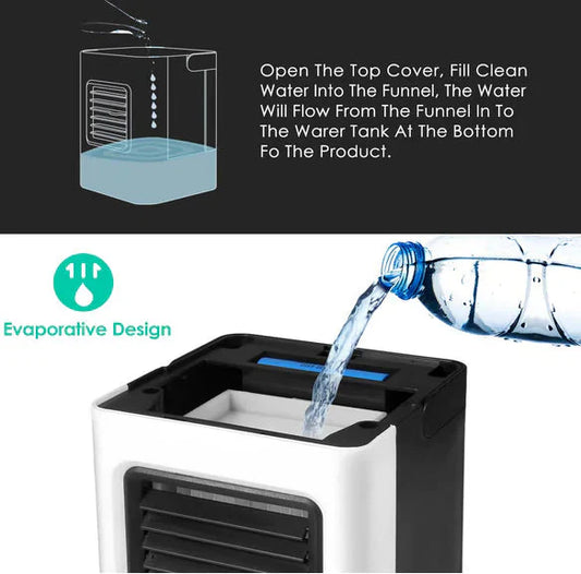 Mini Portable Air Conditioning Fan for Office Use Anti Spier